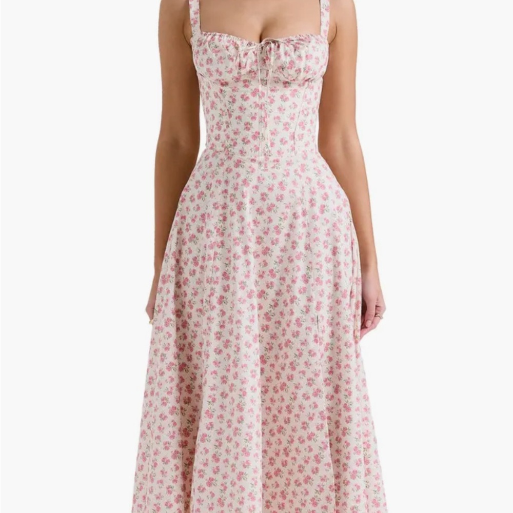 HOUSE OF CB Carmen Rosebud Dress Sz M NWOT